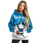 Carolina Panthers Hoodie Custom Hello Kitty Blue Best Selling