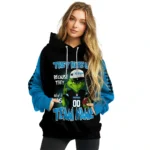 Carolina Panthers Hoodie Personalized Grinch Fierce Blue Best Selling