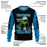 Carolina Panthers Sweater Customized Grinch Fierce Blue Best Selling