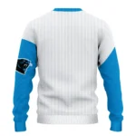 Carolina Panthers Sweater Personalized Heart Sketch Blue White Best Selling