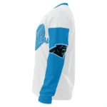 Carolina Panthers Sweater Personalized Heart Sketch Blue White Best Selling