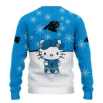 Carolina Panthers Sweater Personalized Hello Kitty Blue Best Selling