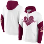 Central Michigan Chippewas Hoodie Custom Scribble Heart Maroon White Best Selling