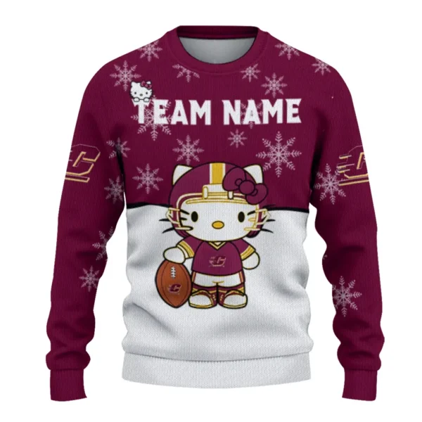 Central Michigan Chippewas Sweater Customized Hello Kitty Maroon Best Selling