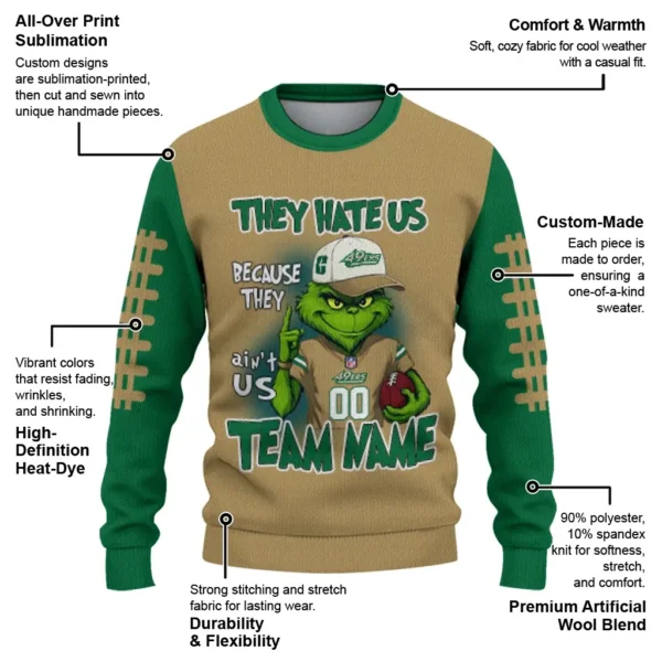 Charlotte 49ers Sweater Custom Grinch Fierce Green New Arrival