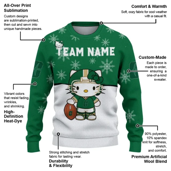 Charlotte 49ers Sweater Customized Hello Kitty Green New Arrival