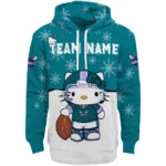 Charlotte Hornets Hoodie Personalized Hello Kitty Teal Best Selling