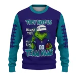 Charlotte Hornets Sweater Custom Grinch Fierce Teal Best Selling