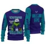 Charlotte Hornets Sweater Custom Grinch Fierce Teal Best Selling