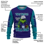 Charlotte Hornets Sweater Custom Grinch Fierce Teal Best Selling