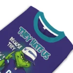 Charlotte Hornets Sweater Custom Grinch Fierce Teal Best Selling