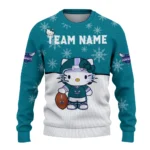 Charlotte Hornets Sweater Customized Hello Kitty Teal Best Selling
