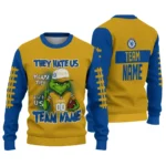 Chelsea Sweater Custom Grinch Fierce Royal Blue Best Selling