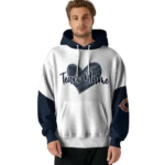 Chicago Bears Hoodie Personalized Scribble Heart Blue White Best Selling