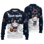 Chicago Bears Sweater Custom Hello Kitty Blue Best Selling