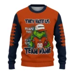 Chicago Bears Sweater Personalized Grinch Fierce Blue Best Selling