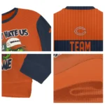Chicago Bears Sweater Personalized Grinch Fierce Blue Best Selling