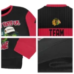 Chicago Blackhawks Sweater Personalized Grinch Fierce Red Best Selling