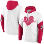 Chicago Bulls Hoodie Custom Scribble Heart Red White Best Selling