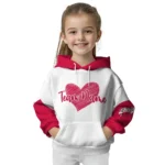 Chicago Bulls Hoodie Custom Scribble Heart Red White Best Selling