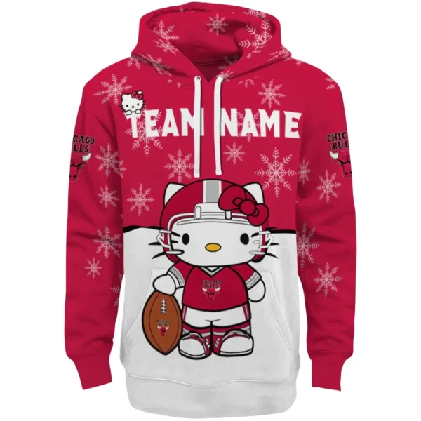Chicago Bulls Hoodie Personalized Hello Kitty Red Best Selling