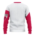 Chicago Bulls Sweater Customized Heart Sketch Red White Best Selling