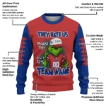 Chicago Cubs Sweater Custom Grinch Fierce Blue Best Selling
