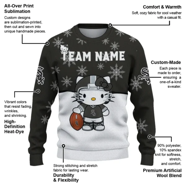 Chicago White Sox Sweater Personalized Hello Kitty Black New Arrival