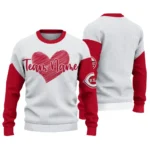 Cincinnati Reds Sweater Custom Heart Sketch Red White Best Selling
