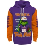 Clemson Tigers Hoodie Personalized Grinch Fierce Orange Best Selling