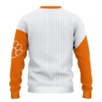 Clemson Tigers Sweater Personalized Heart Sketch Orange White Best Selling