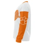 Clemson Tigers Sweater Personalized Heart Sketch Orange White Best Selling