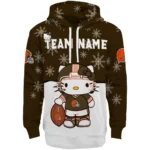 Cleveland Browns Hoodie Custom Hello Kitty Brown Best Selling