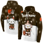 Cleveland Browns Hoodie Custom Hello Kitty Brown Best Selling