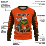 Cleveland Browns Sweater Customized Grinch Fierce Brown Best Selling