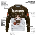 Cleveland Browns Sweater Personalized Hello Kitty Brown Best Selling