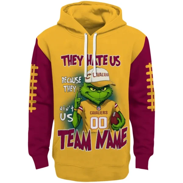 Cleveland Cavaliers Hoodie Personalized Grinch Fierce Wine Best Selling