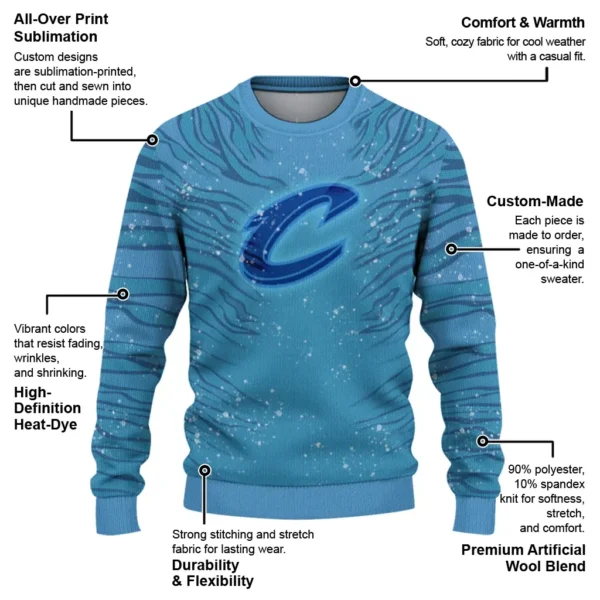 Cleveland Cavaliers Sweater Custom Tiger Pattern New Arrival
