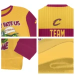 Cleveland Cavaliers Sweater Customized Grinch Fierce Wine Best Selling