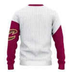 Cleveland Cavaliers Sweater Personalized Heart Sketch Wine White Best Selling