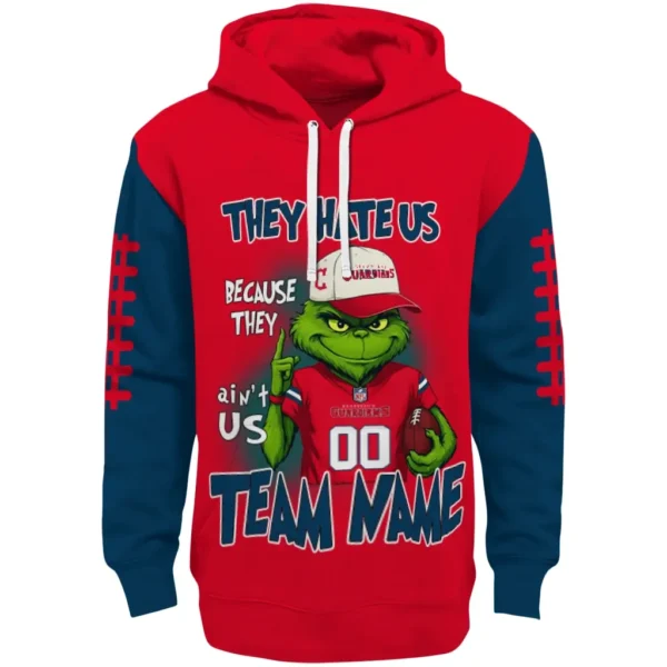 Cleveland Guardians Hoodie Customized Grinch Fierce Navy Blue Best Selling