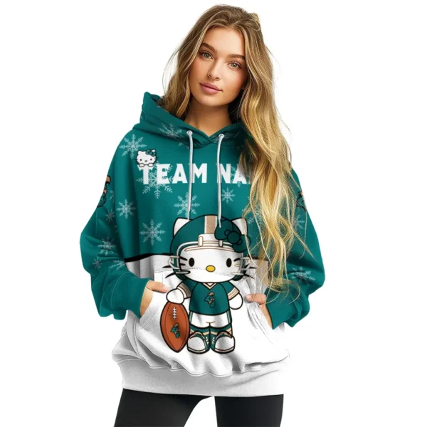 Coastal Carolina Chanticleers Hoodie Customized Hello Kitty Green High Quality
