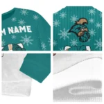 Coastal Carolina Chanticleers Sweater Custom Hello Kitty Green Best Selling