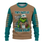 Coastal Carolina Chanticleers Sweater Personalized Grinch Fierce Green Best Selling
