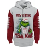 Colgate Raiders Hoodie Customized Grinch Fierce Maroon Best Selling