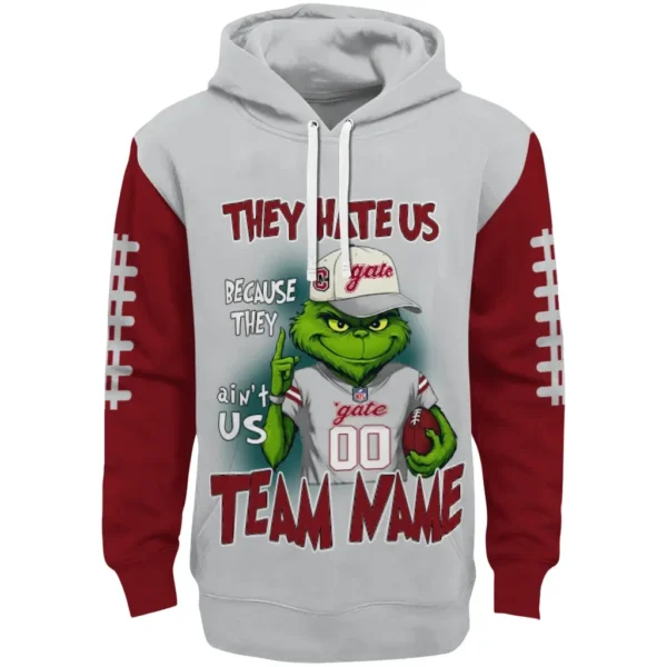 Colgate Raiders Hoodie Customized Grinch Fierce Maroon Best Selling