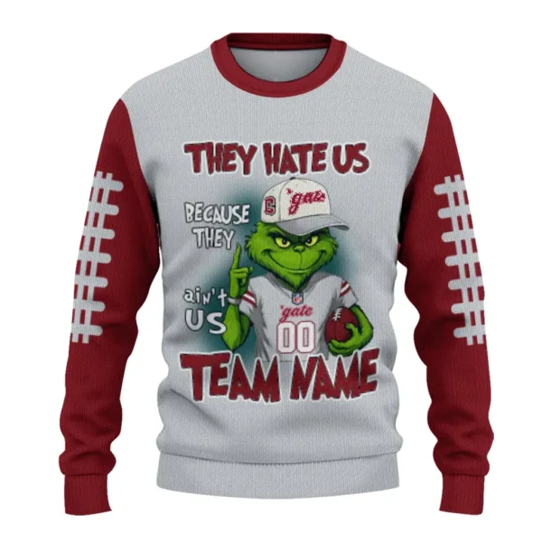 Colgate Raiders Sweater Custom Grinch Fierce Maroon Best Selling