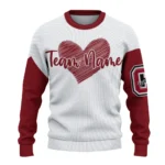 Colgate Raiders Sweater Customized Heart Sketch Maroon White Best Selling