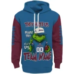 Colorado Avalanche Hoodie Customized Grinch Fierce Burgundy Best Selling