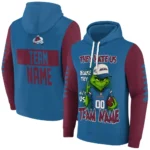 Colorado Avalanche Hoodie Customized Grinch Fierce Burgundy Best Selling